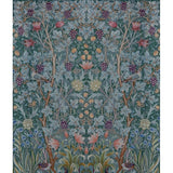 Vine Embroidery Teal by A-Street Prints Wall Mural – Brewster Home Fashions 4171-HT84002