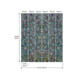 Vine Embroidery Teal by A-Street Prints Wall Mural – Brewster Home Fashions 4171-HT84002