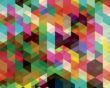 Geometrix Multicolor Wall Mural with Modern Geometric Pattern - Brewster WALS0001