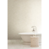Grasscloth White Faux Grasscloth Prepasted Wallpaper - York WB5501