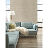 Grasscloth Brown Wallpaper with Faux Grasscloth Texture, Pearlescent Sure Strip - York WB5502