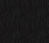 Metallic heathered black faux skin animal print wallpaper with straight match.