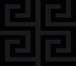 Forte Greek Key geometric wallpaper pattern in Metallic Carbon (black with metallic finish).