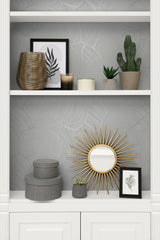 Symphony Geometric Metallic Smoke by Piano Geometric Wallpaper – Seabrook Designs WH40405