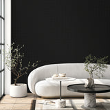 Round Geometric Metallic Nightfall by Piano Geometric Wallpaper – Seabrook Designs WH40500
