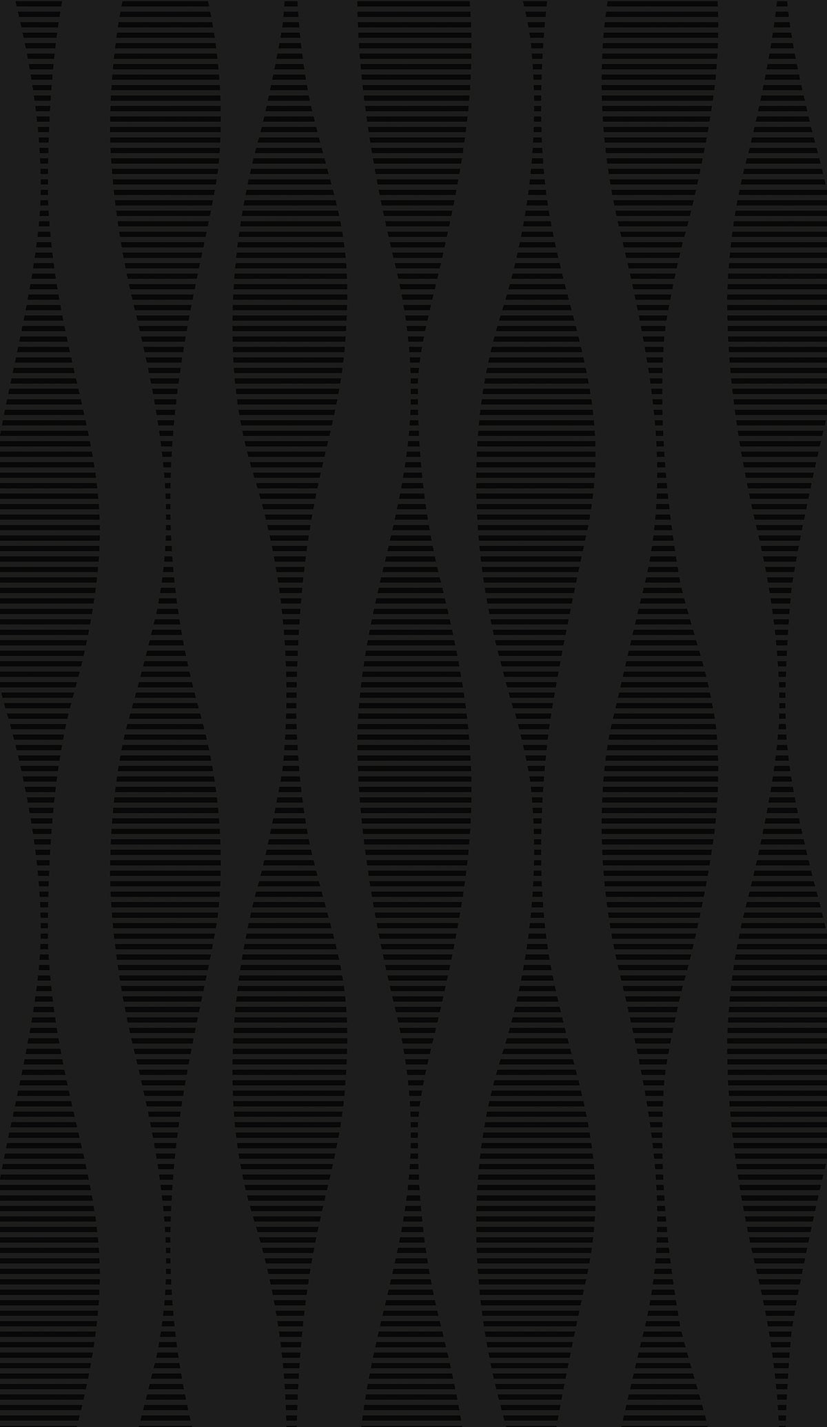 Metallic carbon black abstract ikat wave wallpaper pattern