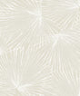 Metallic ivory palm frond botanical wallpaper pattern