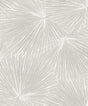 Elvis Palms metallic boulder grey palm frond wallpaper pattern