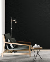 Melody Waves Metallic Inkwell by Piano Abstract Wave Wallpaper – Seabrook Designs WH41720