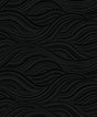 Melody Waves wallpaper in Metallic Inkwell with abstract wave pattern