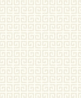 Major Greek Key wallpaper in Metallic Oatmeal with a geometric Greek key pattern