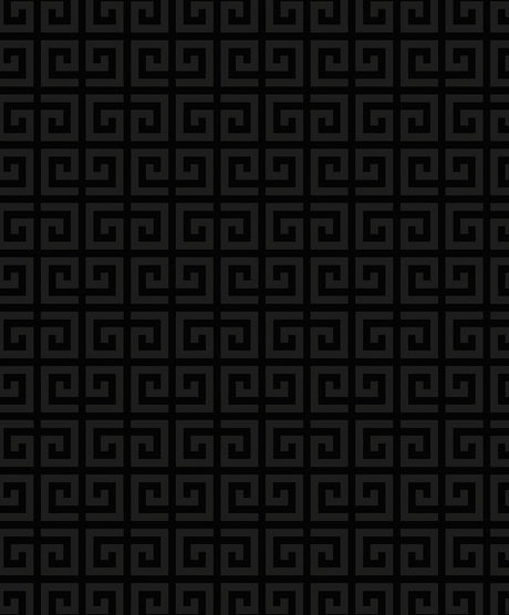 Major Greek Key wallpaper in Metallic Onyx (black geometric Greek key pattern)
