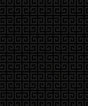 Major Greek Key wallpaper in Metallic Onyx (black geometric Greek key pattern)