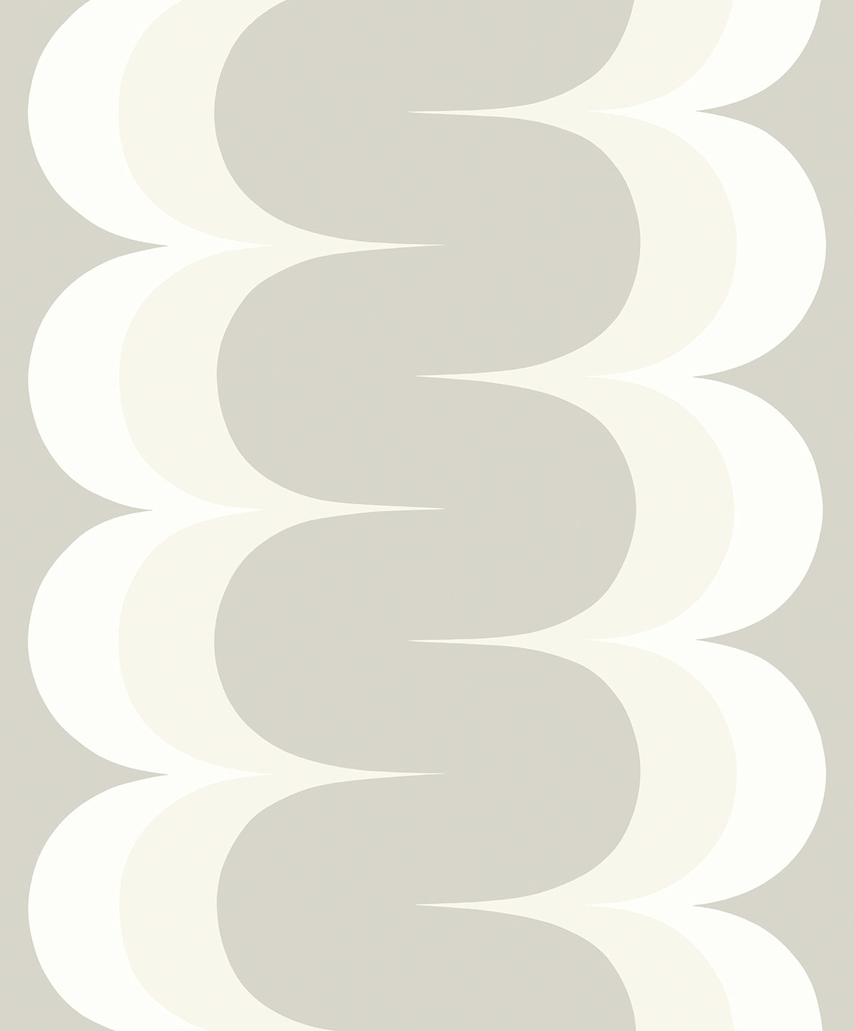 Mandolin Geometric Stripe wallpaper in Paper & Fog (gray and off-white) colorway