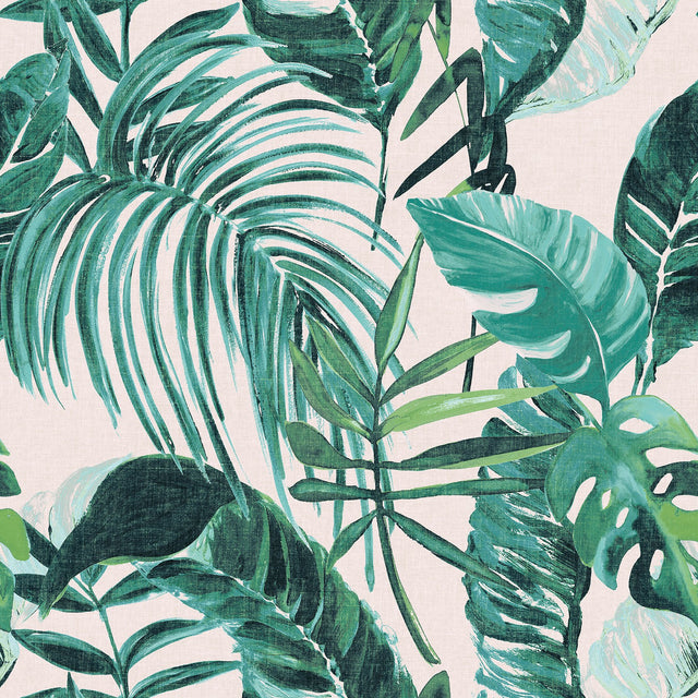 Grover Green Palmera Tropical Botanical Leaves Wallpaper - WLD53101W