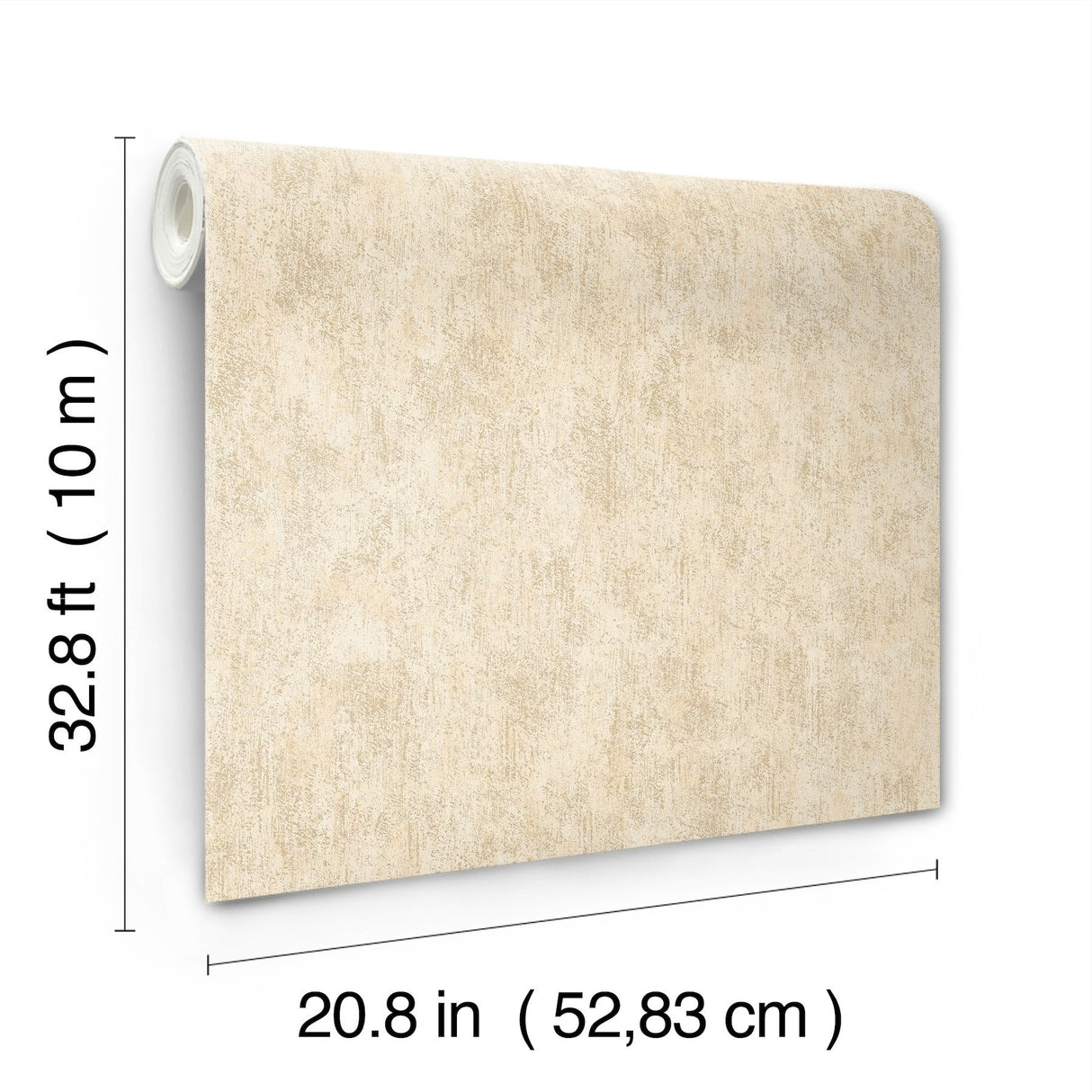 Shimmering Patina Beige & Brass Wallpaper with Metallic Textured Pattern - York WP-1157
