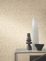 Shimmering Patina Beige & Brass Wallpaper with Metallic Textured Pattern - York WP-1157