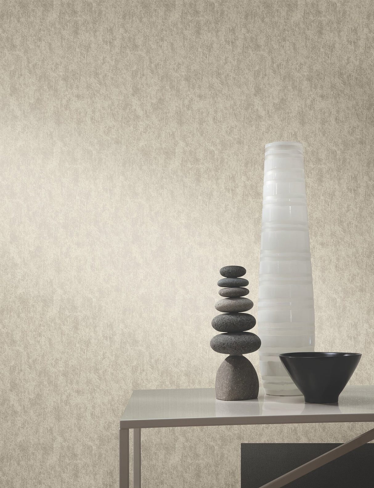 Shimmering Patina Silver by Antonina Vella Textured Metallic Wallpaper – York Designer Series WP-1159