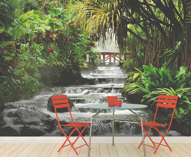 Tranquil Waterfall Wall Mural