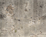 Broken Concrete Grey Faux Effects Industrial Wall Mural - Wall Rogues WR50520