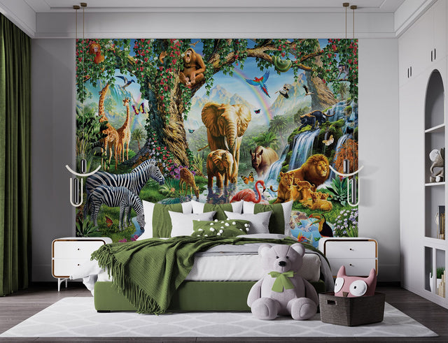 Jungle Lake Wall Mural