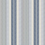 Escot Blue and White Vintage Stripe Peel and Stick Wallpaper by NuWallpaper - WVS6475