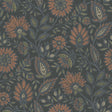 Indira Aster Charcoal Peel and Stick Wallpaper by NuWallpaper - WVS6480