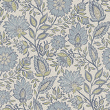 Indira Aster Blue Peel and Stick Wallpaper by NuWallpaper - WVS6481