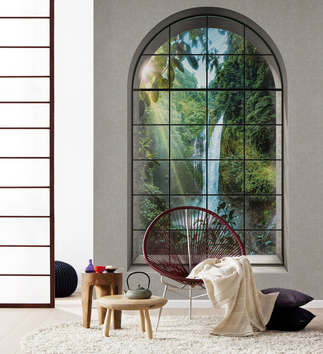 Rainforest Scenic Window Tropical Wall Mural - Komar X4-1024