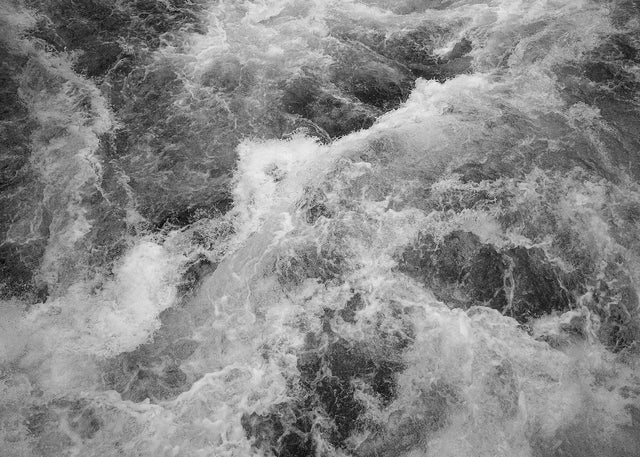 Wildest Water Black & White Ocean Non Woven Wall Mural - Komar X7-1077