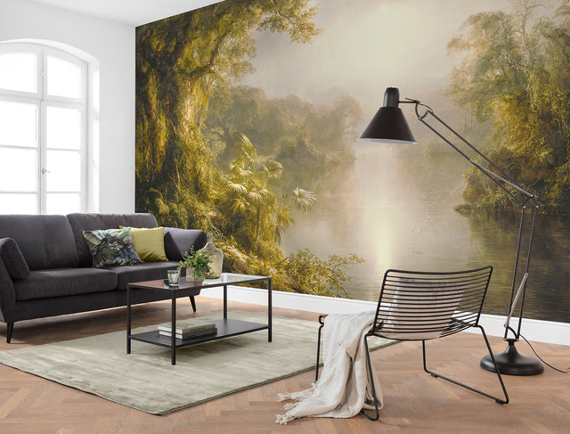 Rio de Luz Green Scenic Nature Trees Non Woven Wall Mural - Komar X8-1084