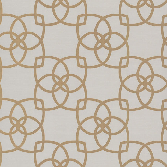 Serendipity Cream & Gold Metallic Geometric Wallpaper - York Y6200202