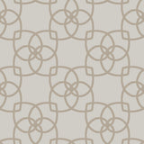 Serendipity Light Grey & Light Brown Geometric Non Woven Unpasted Wallpaper - York Y6200203