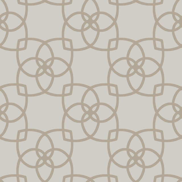 Serendipity Light Grey & Light Brown Geometric Non Woven Unpasted Wallpaper - York Y6200203