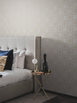 Serendipity Light Grey & Light Brown Geometric Non Woven Unpasted Wallpaper - York Y6200203