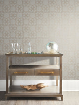 Serendipity Light Grey & Light Brown Geometric Non Woven Unpasted Wallpaper - York Y6200203