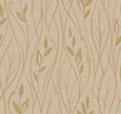 York Leaf Silhouette Beige Metallic Wallpaper Y6200805