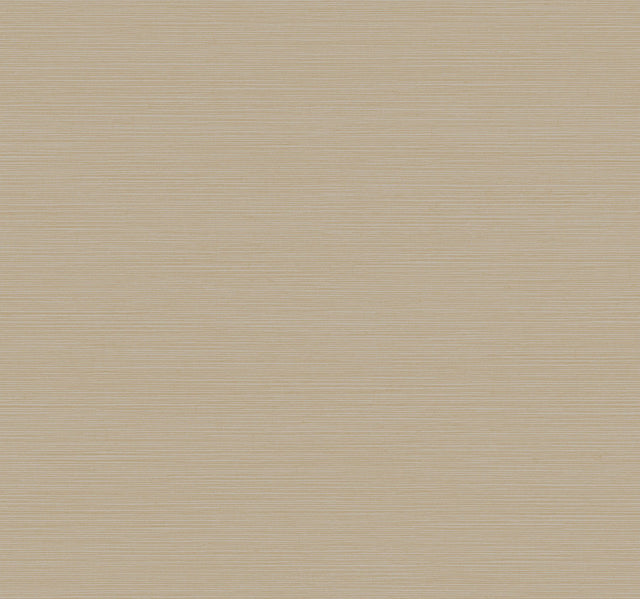 Shining Sisal Grasscloth Tan Metallic Wallpaper with Faux Grasscloth Texture - York Y6200906