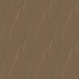 Wavy Stripe Tan Metallic Wallpaper with Curvilinear Ribbon Pattern - York Y6201406