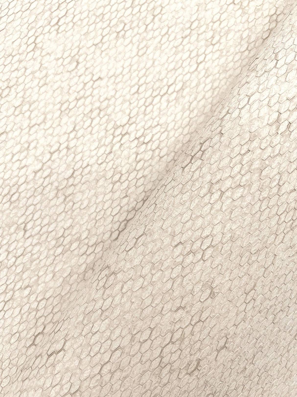 Stretched Hexagons Cream Wallpaper with Small Prints Glam Style - York Y6231101