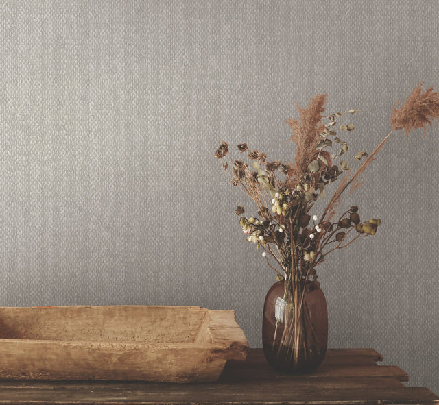 Stretched Hexagons Light Grey Wallpaper with Glam Small Prints Pattern - York Y6231103