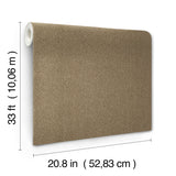 Stretched Hexagons Burnished Copper Wallpaper with Textured Glam Motif - York Y6231105