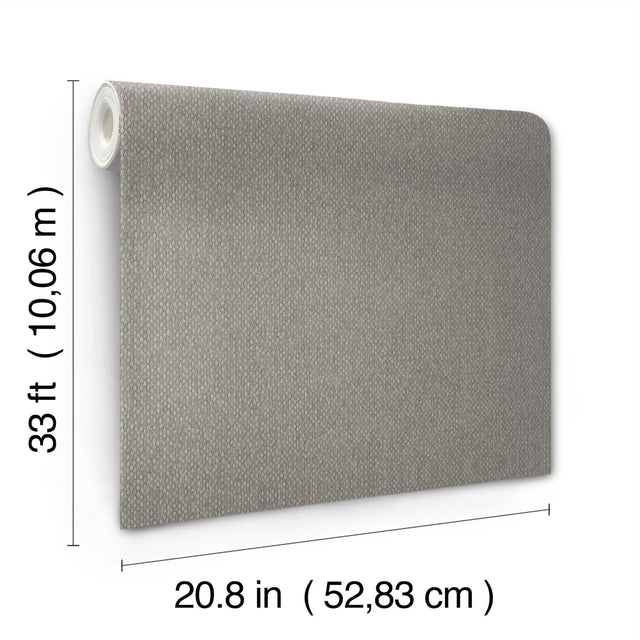 Stretched Hexagons Dark Silver Wallpaper with Textured Glam Small Print - York Y6231106