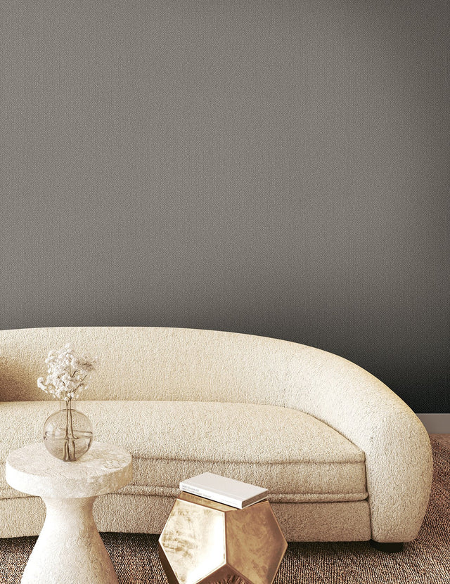 Stretched Hexagons Dark Silver Wallpaper with Textured Glam Small Print - York Y6231106