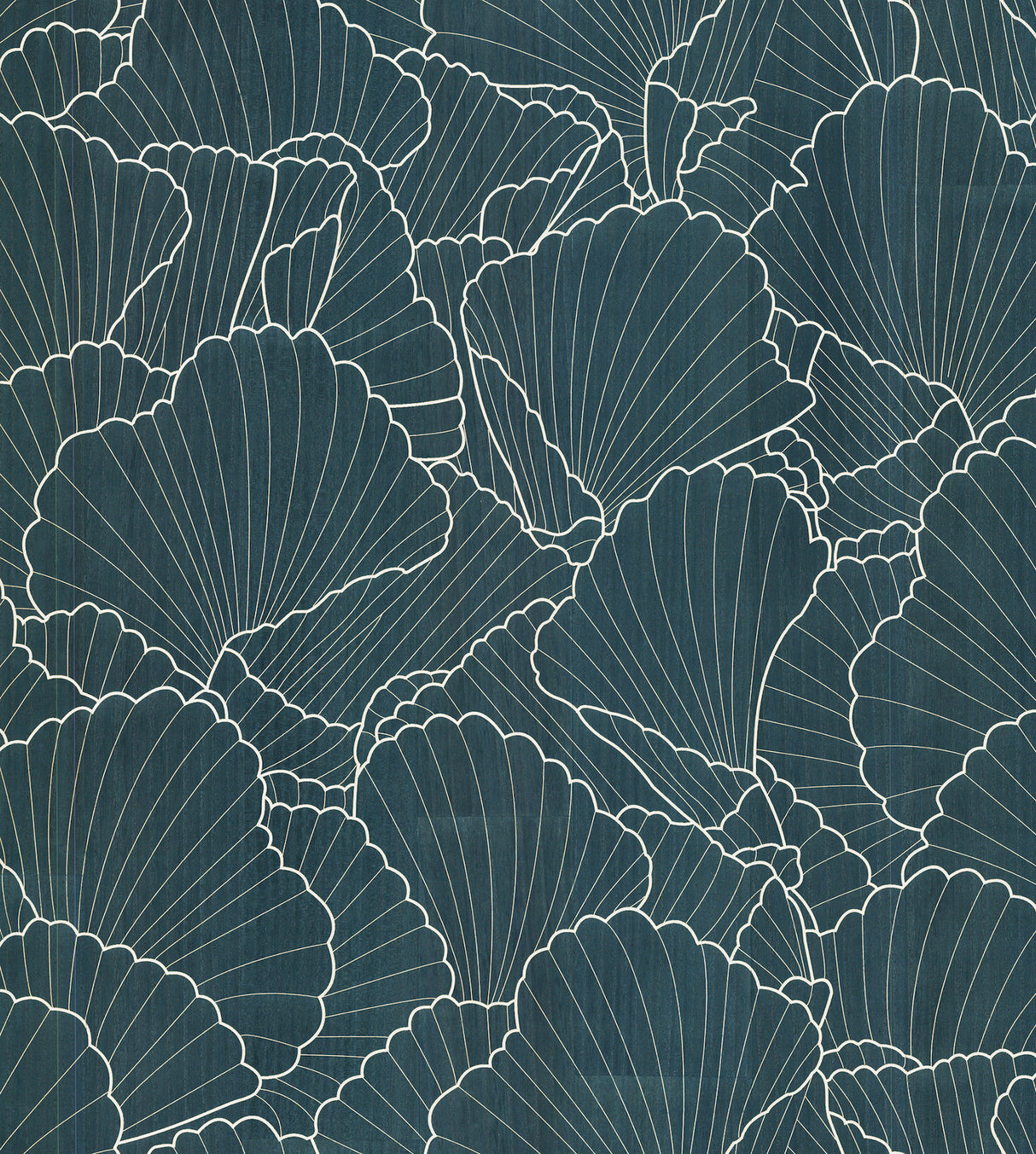 Shell Wood Veneer Navy Metallic wallpaper by Ronald Redding, YGL7000
