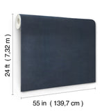Vegan Suede Dark Slate by Ronald Redding Wallpaper – York Designer Series YGL7005