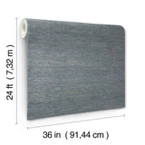 Oceanside Grass Grey Mist by Ronald Redding Grasscloth Wallpaper – York Designer Series YGL7007