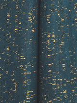 Caldera Cork Navy / Gold by Ronald Redding Natural Cork Wallpaper – York Designer Series YGL7008