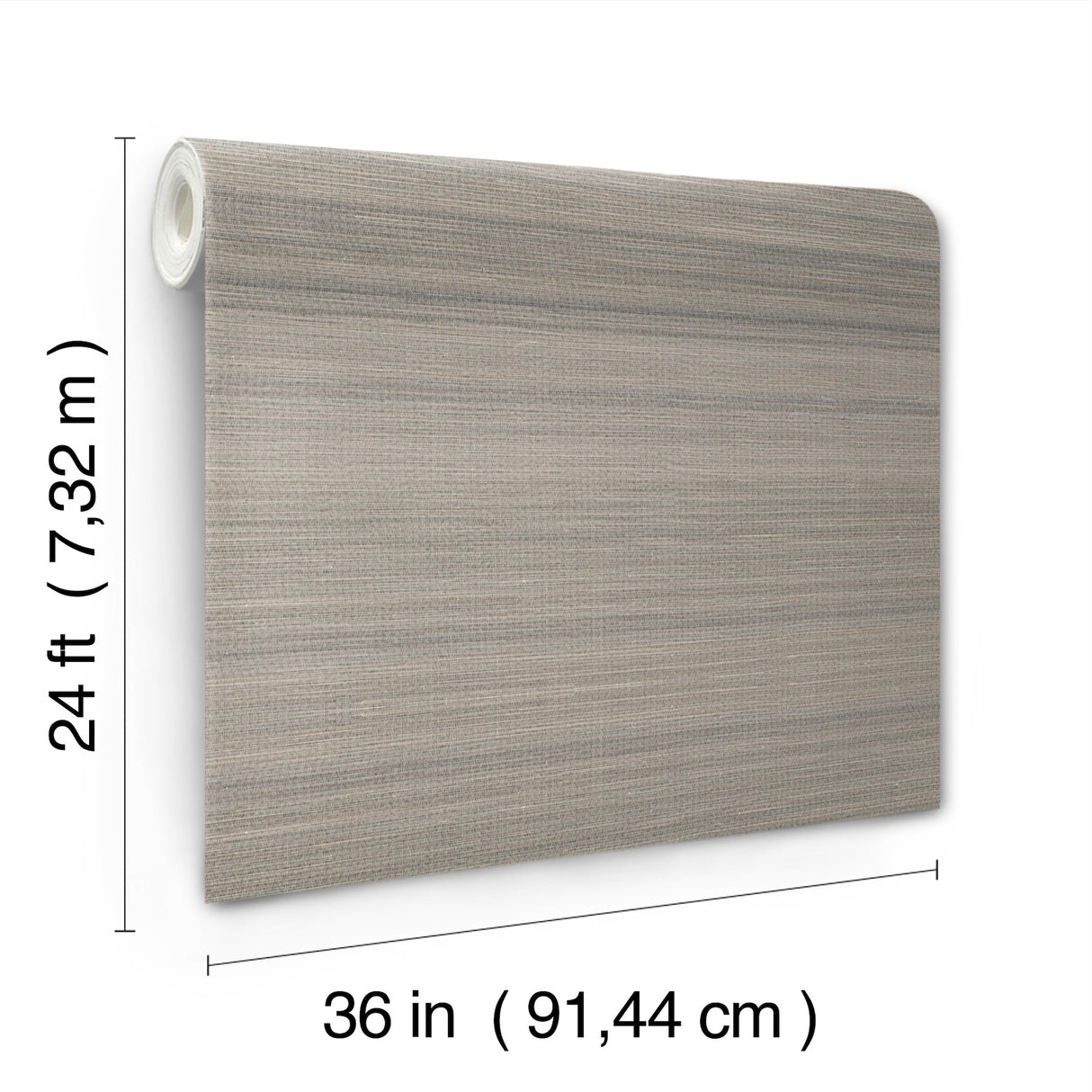 Horizon Abaca Driftwood by Ronald Redding Grasscloth Wallpaper – York Designer Series YGL7010