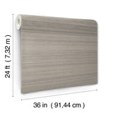 Horizon Abaca Driftwood by Ronald Redding Grasscloth Wallpaper – York Designer Series YGL7010